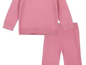 Комплект детский трикотажный для девочек: джемпер, брюки