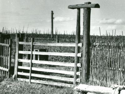 Задние ворота в усадьбе