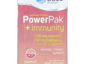 Trace Minerals ®, Electrolyte Stamina, PowerPak + Immunity, грейпфрут, 30 пакетиков по 6,4 г (0,23 унции)