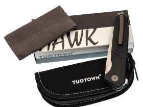 Складной нож TUOTOWN Hrebet, сталь T10S, рукоять G10/Carbon Fiber