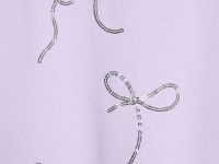 Футболка с пайетками для девочек, Фиолетовый