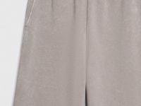 Базовые широкие брюки с эффектом стирки, Бежевый