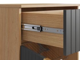 Обувница Монблан 63x110 Линии Графитовый