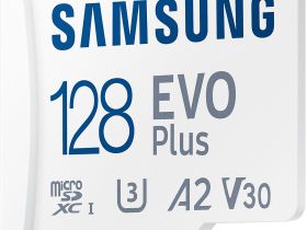 Карта памяти Samsung Evo Plus MB-MC128SA/EU microSDXC U3 128 ГБ с адаптером