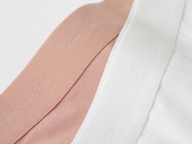 Трусы с высокой посадкой, 2 шт., Розовый