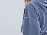 Толстовка из бархата, Синий