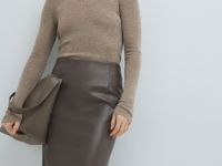 Вязаный джемпер с шерстью, Бежевый