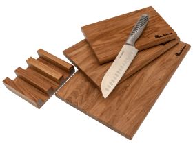 Комплект из 3-х разделочных досок Woodinhome CB001ONKIT3, дуб