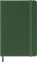 Записная книжка в линейку Moleskine "Classic" Pocket 90х140 мм 192 стр., твердая обложка зеленая