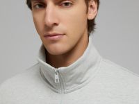 Толстовка на молнии с воротником-стойкой