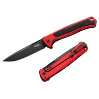 Складной нож LionSteel Skinny Aluminium, сталь MagnaCut, рукоять алюминий/микарта, красный/черный