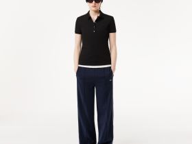 Женское поло Lacoste приталенного кроя из эластичного хлопка