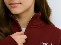 Свитшот с воротником-стойкой для девочек, Фиолетовый