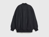 Бомбер оверсайз для девочек, Черный