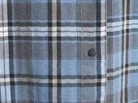 Рубашка в клетку из хлопка, Голубой