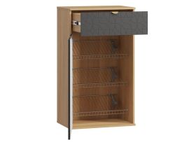 Обувница Монблан 63x110 Ритм Графитовый