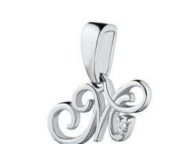 Подвеска из серебра с бриллиантом э0601пд04201234