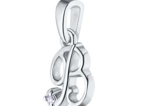 Подвеска из серебра с бриллиантом э0601пд04201230