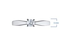 Классическое кольцо из белого золота э4712кц03163800_white