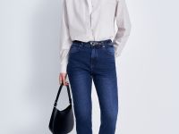 Джинсы mom fit женские