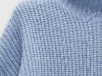 Джемпер силуэта трапеция с шерстью