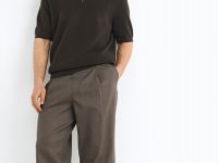 Чиносы изо льна, Коричневый