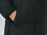 Утеплённая куртка с капюшоном, Черный