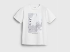 Футболка с принтом, Белый