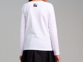 Фуфайка трикотажная для девочек (футболка с длинными рукавами)