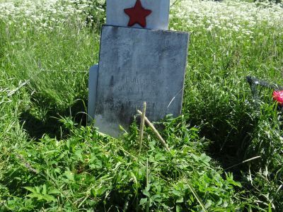 Могила председателя исполкома Обжанского волостного Совета Василия Яковлевича Ефимова, расстрелянного белофиннами