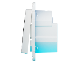 Умный выключатель Sber двухклавишный, белый.