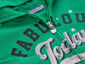 Толстовка на молнии для девочки