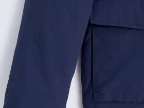 Куртка прямого силуэта с воротником-стойкой