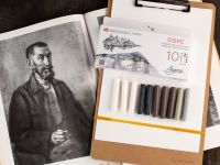 Набор сухих графических материалов "Ладога" соус ассорти цветов, 10 мелков