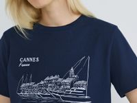 Футболка в морском стиле, Синий