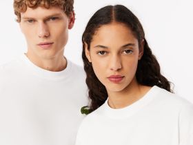 Хлопковая футболка Lacoste унисекс