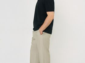 Широкие брюки из вискозы, Бежевый