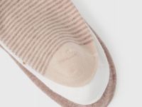 Носки с рисунком и вышивкой, 3 пары, Бежевый