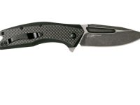 Полуавтоматический складной нож Kershaw Flourish, сталь 8Cr13MoV, рукоять G10/карбон, черный