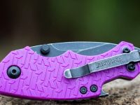 Складной нож Kershaw Shuffle, сталь 8Cr13MoV, рукоять GFN, фиолетовый