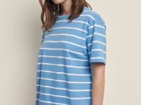 Футболка свободного силуэта в полоску