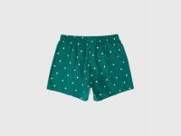 Текстильные трусы-боксеры с принтом, Зеленый