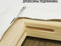Холст на подрамнике грунт масляный Таир 30x30 см, 480 г лен