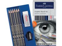 Набор карандашей чернографитных Faber-castell с точилкой и ластиком