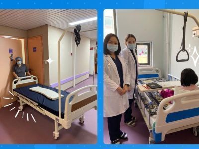 Сотрудники АЭБ подарили медицинские кровати онкобольным детям в РБ № 1