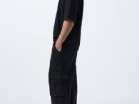 Свободные джинсы-карго, Серый