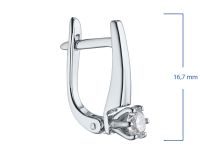 Серьги из белого золота э4712сг03220202