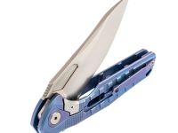 Нож складной Thor 3 Rikeknife, сталь M390, рукоять титан, синий
