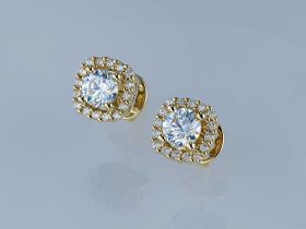 Пусеты из желтого золота э0312пс05210902_white