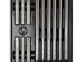 Набор карандашей чернографитных Acmeliae 6 шт и графитовых палочек 6 шт в металлическом футляре